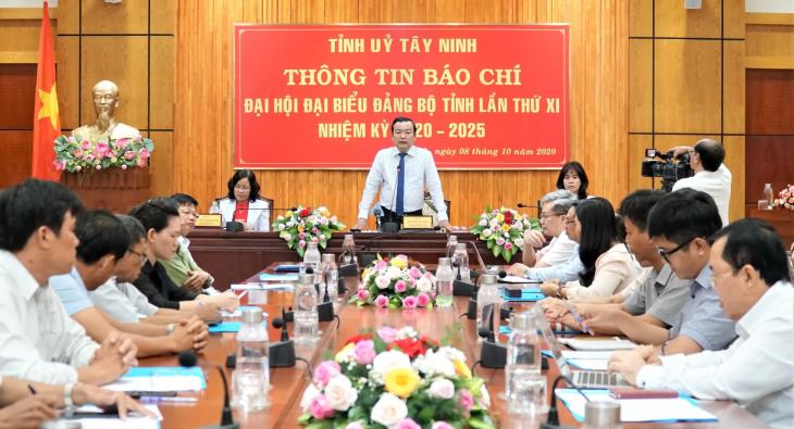 Tỉnh uỷ: Thông tin báo chí về Ðại hội đại biểu Ðảng bộ tỉnh lần thứ XI nhiệm kỳ 2020-2025